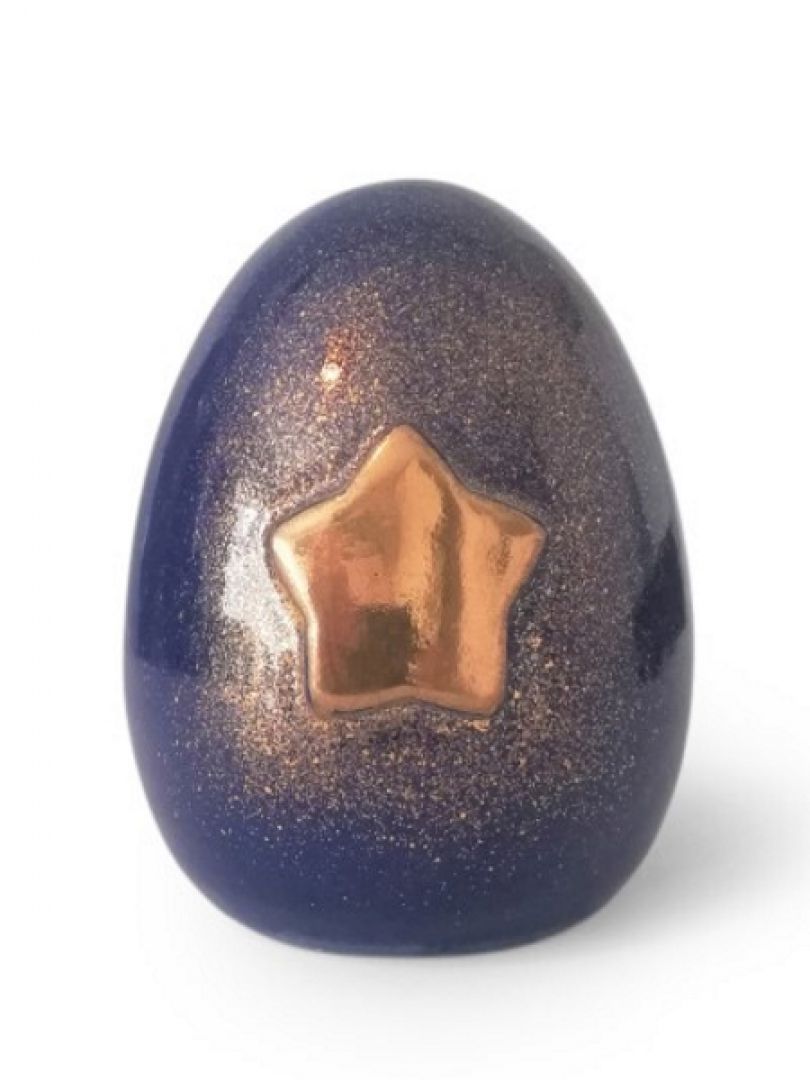 Keramiek urn met gouden ster UV20-3-1